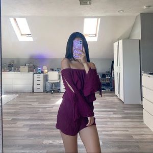 Fashion nova off the shoulder romper